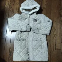 キッズ フード付きキルティングコート 160