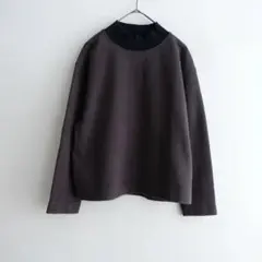 MHL. バイカラーハイネックコットンプルオーバー