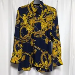 MEN'S CLUB 総柄プリント 長袖シャツ Mサイズ メンズクラブ 派手 服のサムネイル
