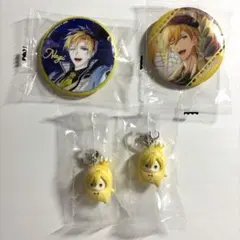 アイナナ　六弥ナギ めじるしアクセサリー王様プリン&缶バッチ