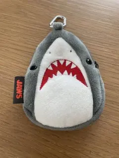JAWS サメ ぬいぐるみ ポーチ カラビナ付き小銭入れ