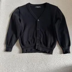 美品　COMME CA ISM ネイビー Vネックカーディガン キッズ