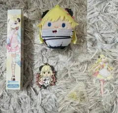 角巻わため グッズ 4点セット ポスター アクスタ ぬいぐるみ キーホルダー