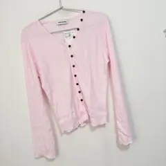 ＜EMMEL REFINES＞EM ハリヌキ フライス Vネックカーディガン長袖