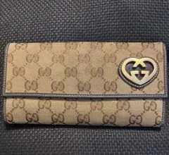 ♡GUCCI GGキャンバス ハート 長財布♡のサムネイル