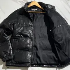 美品✨ユナイテッドアローズ レザージャケット ダウンジャケット 羊革 黒 Y2K