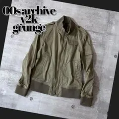 y2k grunge military jacket 00s archive