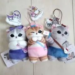 mofusand×サンリオキャラクターズ カチューシャマスコット① 3種セット