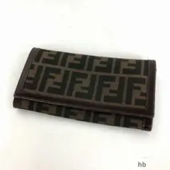 FENDI フェンディ PVC 財布 ズッカ柄 ズッキーノ 2つ折り ビンテージ