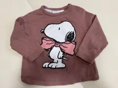 ZARAスヌーピー トレーナー 12-18ヶ月 ピンク