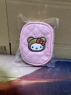 ピンク ハローキティ Myハローキティキルト刺繍ポーチ タイトー