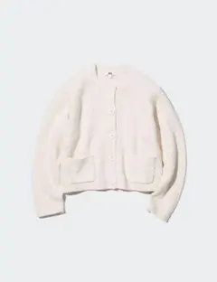 UNIQLO ユニクロ ニットシャードジャケット カーディガン 白