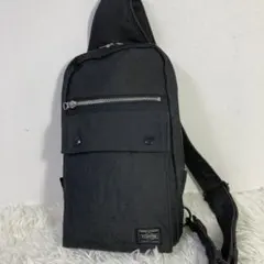 【美品/定番】PORTERポーター スモーキー ボディバッグ スリングバッグ 黒