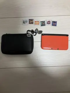 ニンテンドー3DS LL オレンジ 本体とケースおまけソフト