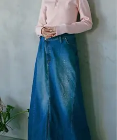 デニムロングスカート Sサイズ something×フリークスストア