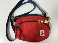 チャムス★ナイロンミニショルダー★赤×紺