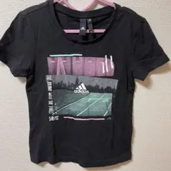 adidas 半袖Tシャツ M 黒 グラフィックプリント