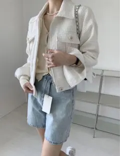ツイードジャケット　ホワイトのみ