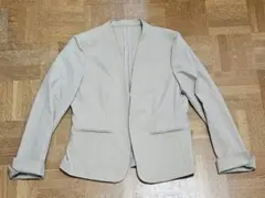 LAUTREAMONT　ロートレアモン　ノーカラーストレッチジャケット　ベージュ