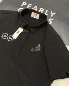新品 マスターバニー 75dフルダルサッカーストライプ半袖ポロシャツ(5
