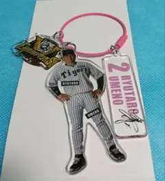 阪神タイガース シークレットワイヤーリングアクリルキーホルダー★梅野隆太郎選手