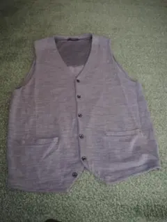 ORIHICAグレー ノースリーブ ベスト Lサイズ