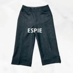 c499 ESPIEエスピエ　クロップド丈パンツ　無地スラックス　大人カジュアル