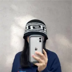 クロシェハット　クラッシャーハット　ビーニー　バケハ　バケットハット　　男女兼用