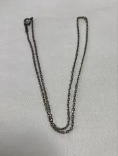 SILVER チェーンネックレス 刻印あり　燻し
