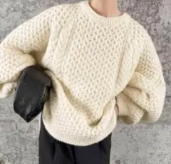 SELECTMOCA オーバーサイズハニカムニット