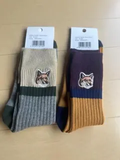 MAISON KITSUNÉ リブソックス 2足セットのサムネイル