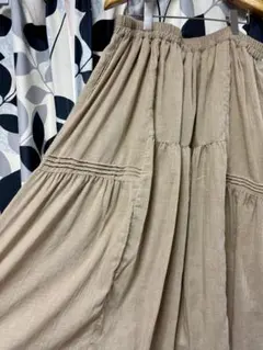 SEASON Reason ベージュ フレアスカート