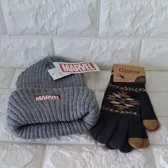マーベルニット帽と手袋セット　ＭARVEL