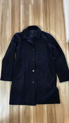 <レア>A.P.C. ネイビー ヘリンボーン コート S