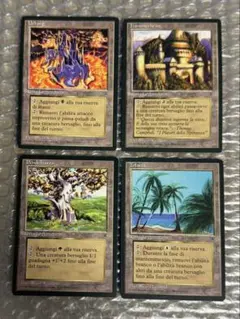 MTG レジェンドイタリア語土地4枚セット | Mercari