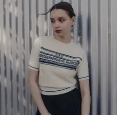 ANDMARY Mary logo knit tops ivory - メルカリ