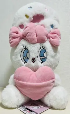 エスターバニー ハートポケット BIGぬいぐるみ ホワイト クリームバニー