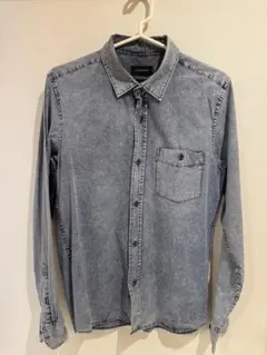 ZANEROBE デニム長袖シャツライトブルー