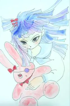 手描きイラスト　アナログイラスト　オリジナルイラスト　新学期がはじまる！