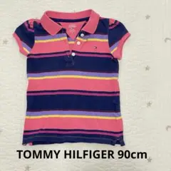 TOMMY HILFIGER ストライプポロシャツ 2T