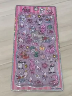 プチドロップステッカー　 ボンボンドロップシール　不思議の国のアリス　チェシャ猫