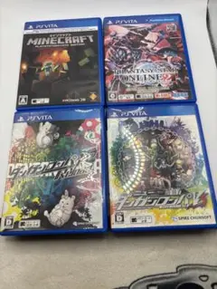 【4本セット】PSVita ソフト マインクラフト ダンガンロンパなど　セット③