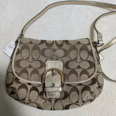 新品タグ付 COACH SOHO ソーホー シグネチャー ショルダーバッグ