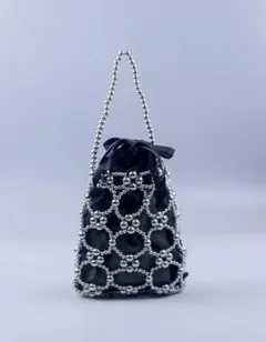 ビーズ編みハンドバッグ
