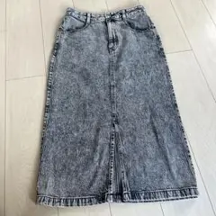 GU デニムスリットロングスカート　Mサイズ