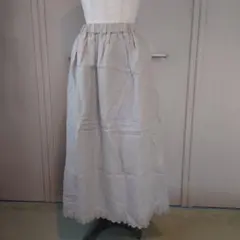 サマンサモスモスkazumiコラボリネンスカート