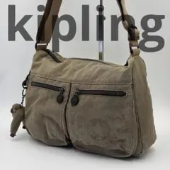 kipling キプリング ワンショルダー ナイロン カーキ ゴリラストラップ