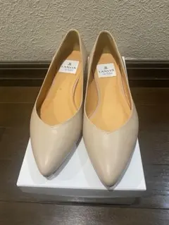 LANVIN フラットシューズ 23cm ピンクベージュ