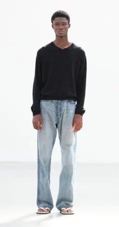 サイズ32 AURALEE FADED SELVEDGE LIGHT DENIMのサムネイル