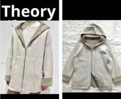 【美品】セオリー 21AW カシミヤ混 ニットコート